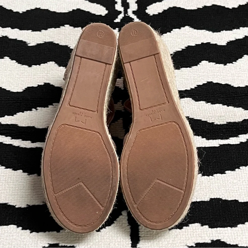 Marc Fisher Alida Espadrille Wedge Sandals In Light Pink Size 7.5 - Picture 11 of 16